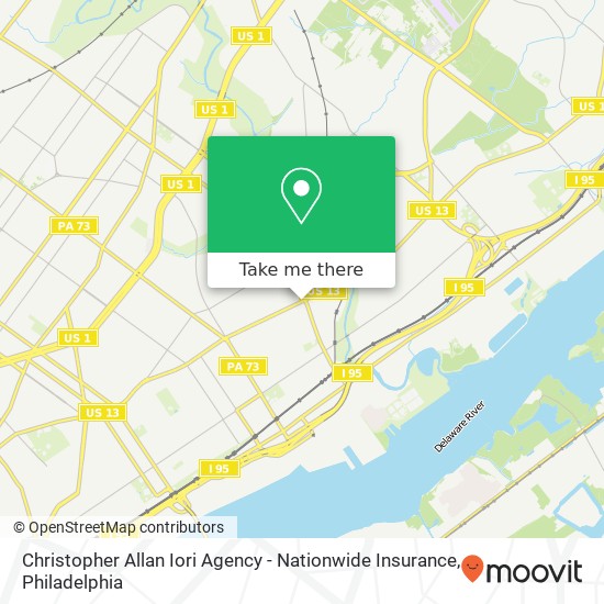 Christopher Allan Iori Agency - Nationwide Insurance map