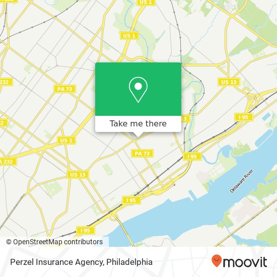 Mapa de Perzel Insurance Agency