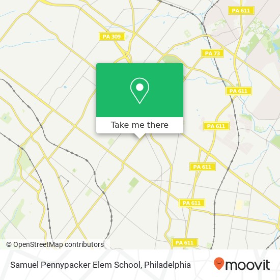 Samuel Pennypacker Elem School map