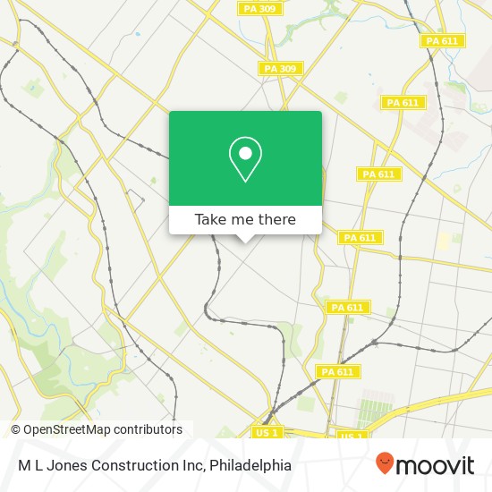 Mapa de M L Jones Construction Inc