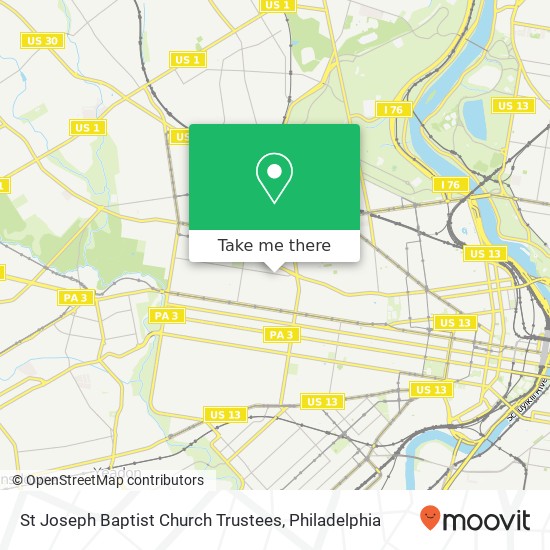 St Joseph Baptist Church Trustees map