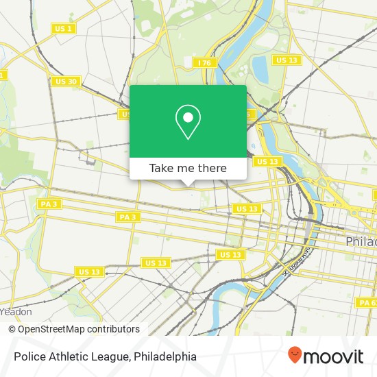 Police Athletic League map