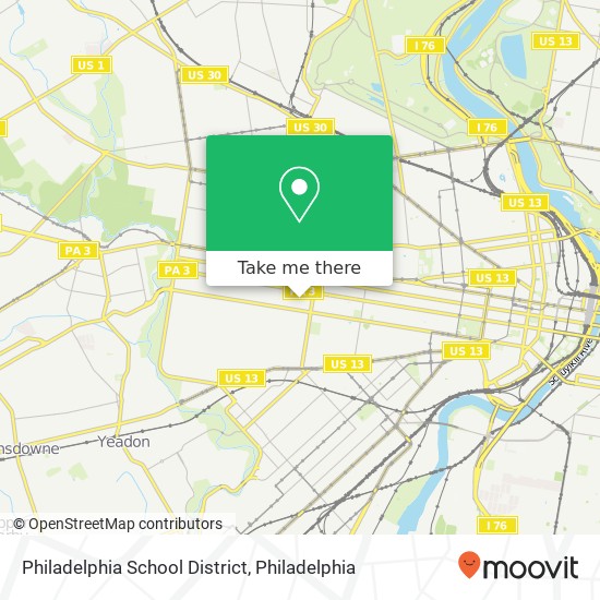 Philadelphia School District map