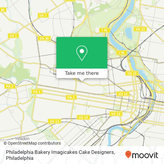 Philadelphia Bakery Imagicakes Cake Designers map