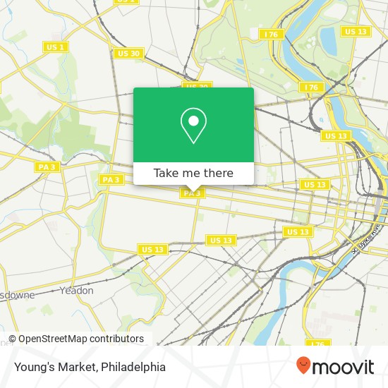 Young's Market map