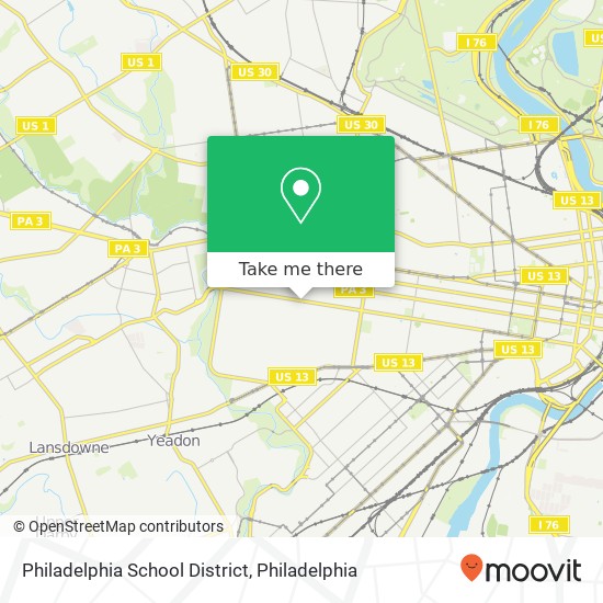 Philadelphia School District map