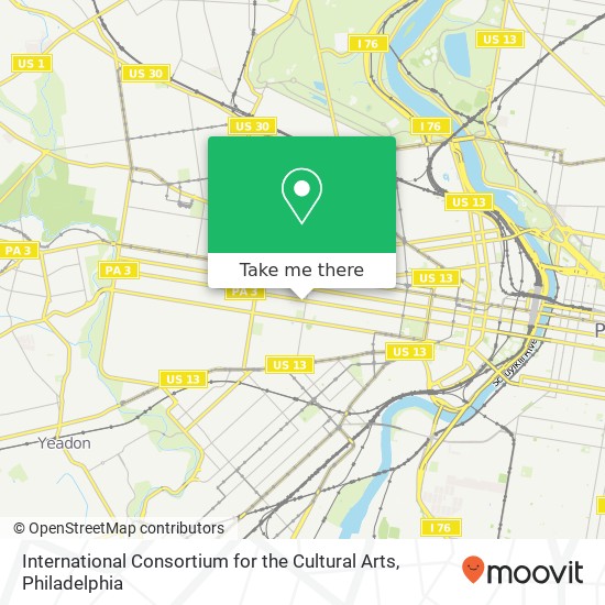 International Consortium for the Cultural Arts map