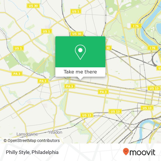 Mapa de Philly Style