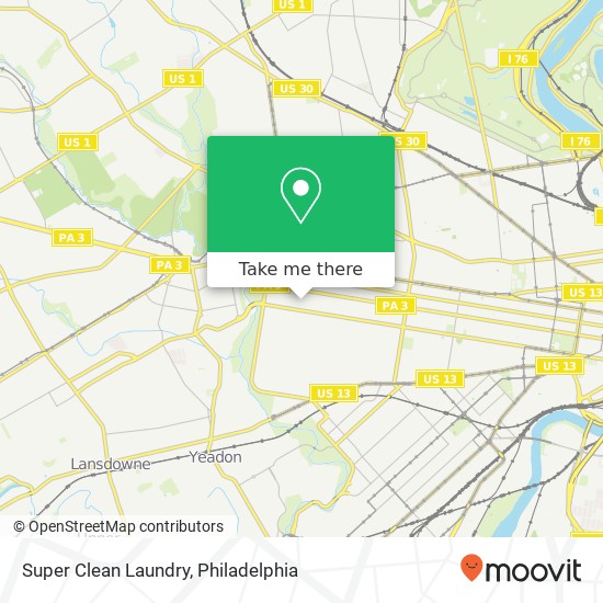 Mapa de Super Clean Laundry