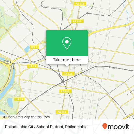 Philadelphia City School District map