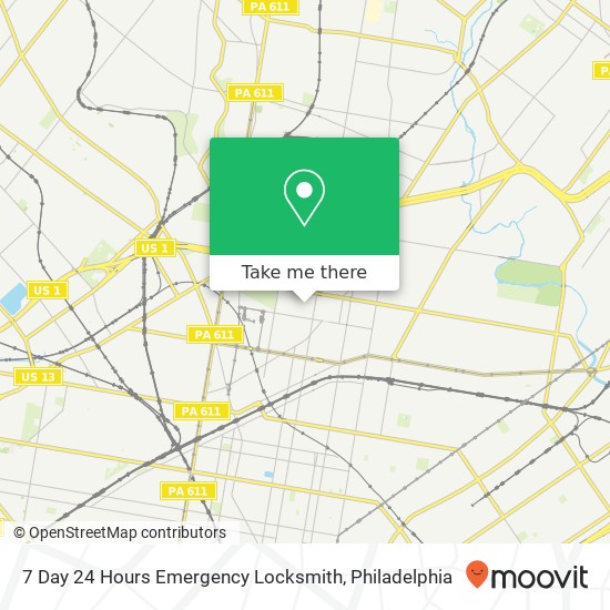 Mapa de 7 Day 24 Hours Emergency Locksmith