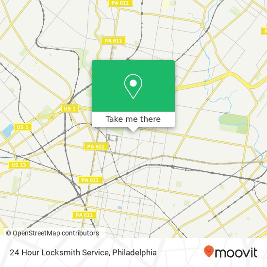 Mapa de 24 Hour Locksmith Service