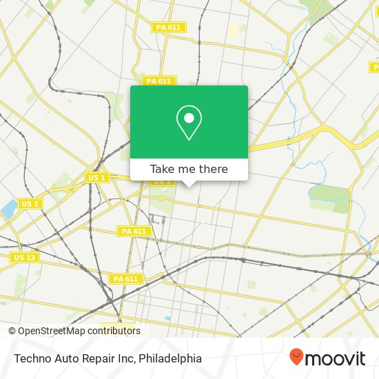 Mapa de Techno Auto Repair Inc