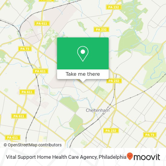Mapa de Vital Support Home Health Care Agency
