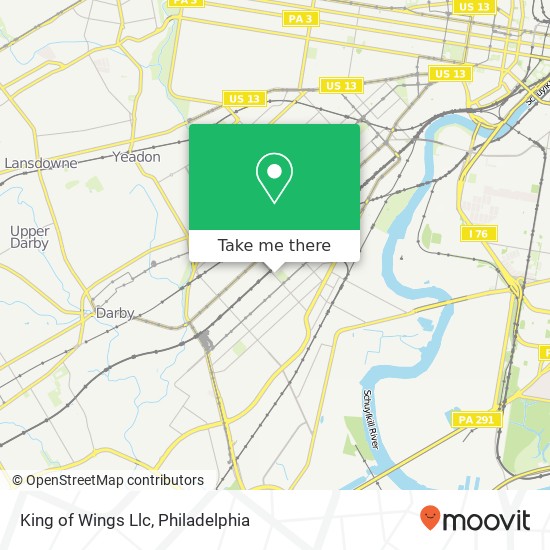 King of Wings Llc map