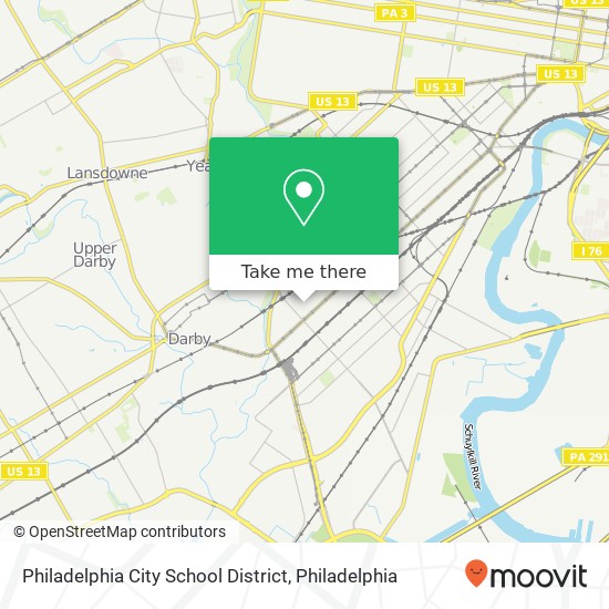 Philadelphia City School District map