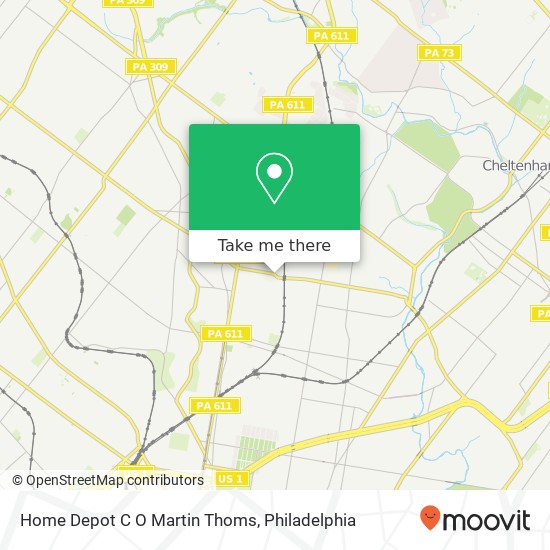 Home Depot C O Martin Thoms map