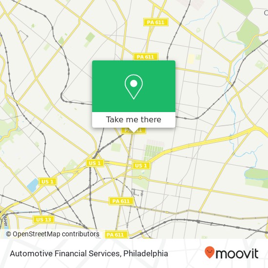 Automotive Financial Services map