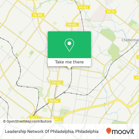 Mapa de Leadership Network Of Philadelphia