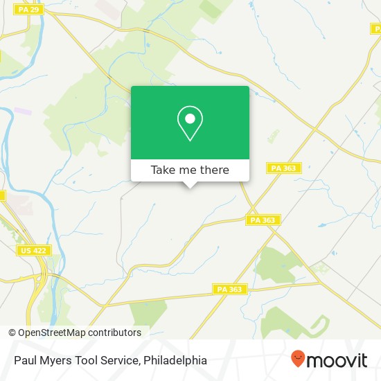 Mapa de Paul Myers Tool Service