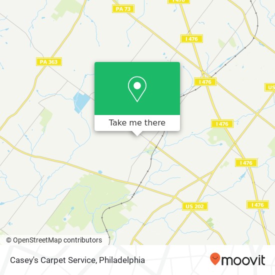 Casey's Carpet Service map