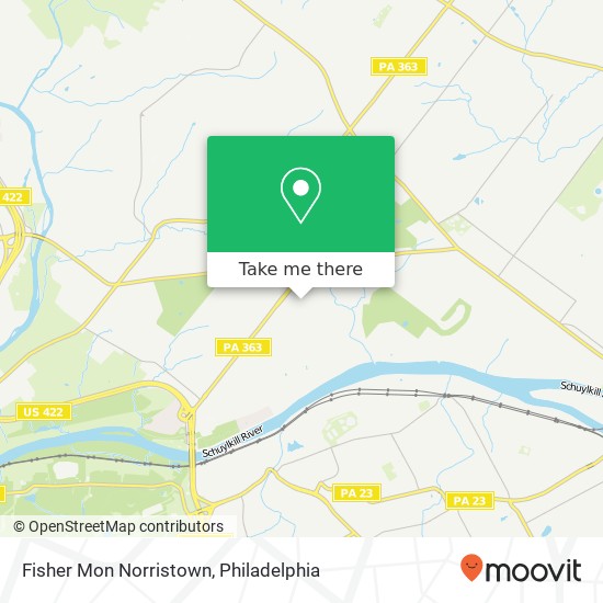 Mapa de Fisher Mon Norristown