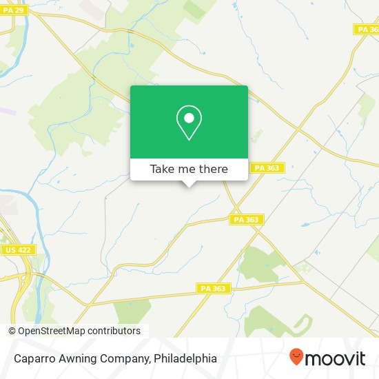 Caparro Awning Company map