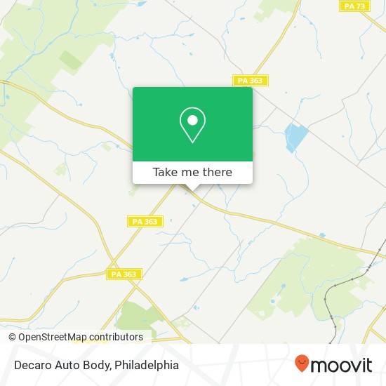 Decaro Auto Body map
