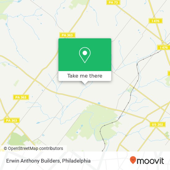 Erwin Anthony Builders map