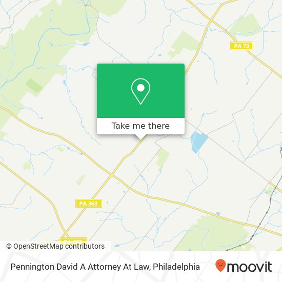 Pennington David A Attorney At Law map