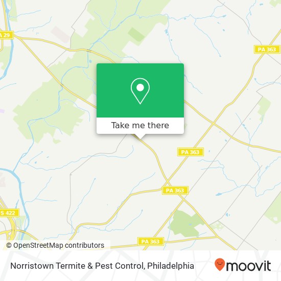 Norristown Termite & Pest Control map