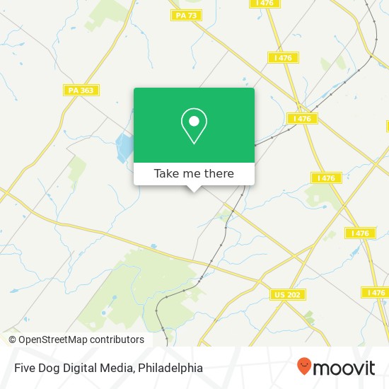 Mapa de Five Dog Digital Media