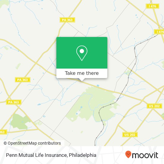 Mapa de Penn Mutual Life Insurance