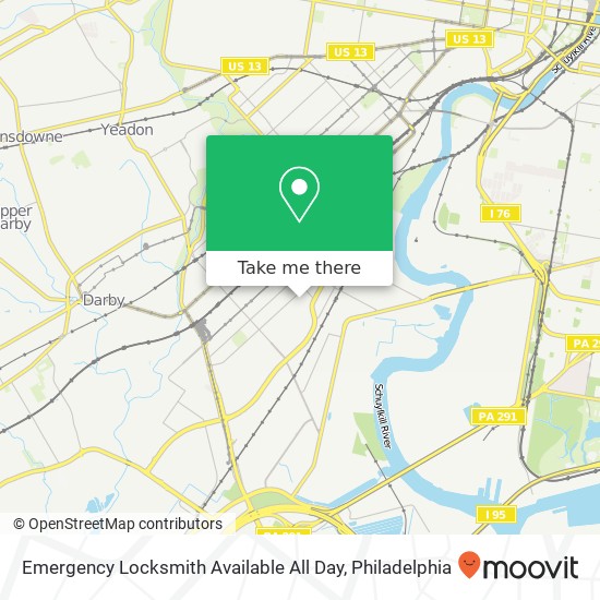 Mapa de Emergency Locksmith Available All Day