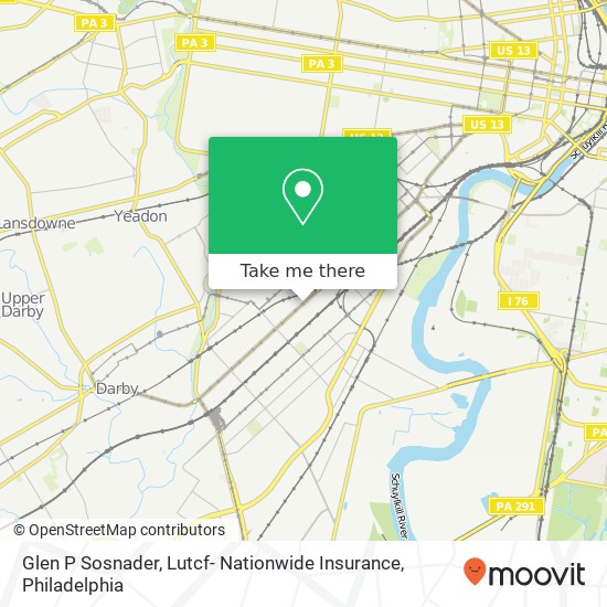 Mapa de Glen P Sosnader, Lutcf- Nationwide Insurance