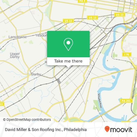 Mapa de David Miller & Son Roofing Inc.
