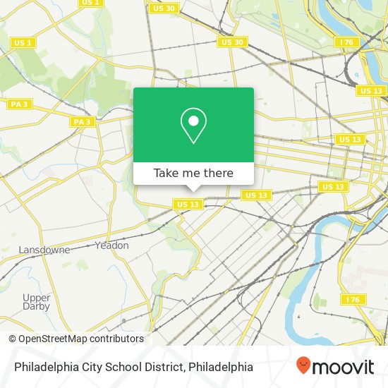 Philadelphia City School District map