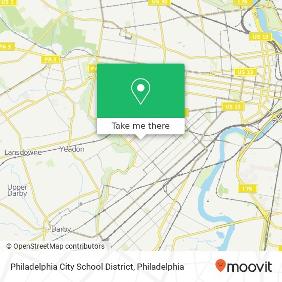 Philadelphia City School District map