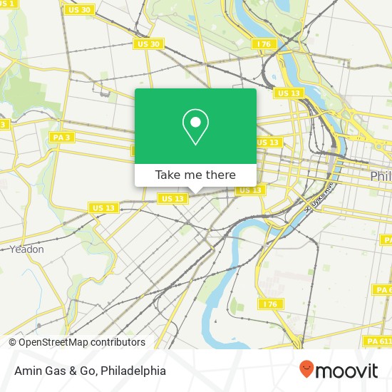 Amin Gas & Go map