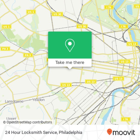 24 Hour Locksmith Service map