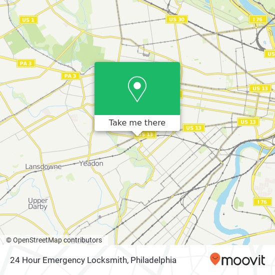 Mapa de 24 Hour Emergency Locksmith