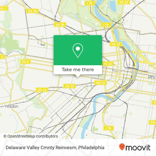 Delaware Valley Cmnty Reinvesm map