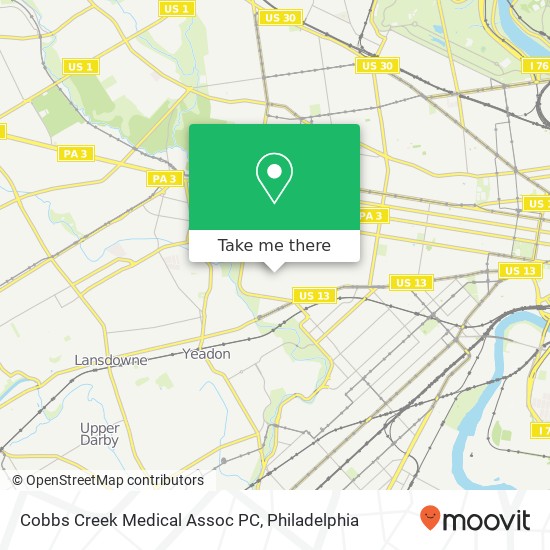 Cobbs Creek Medical Assoc PC map