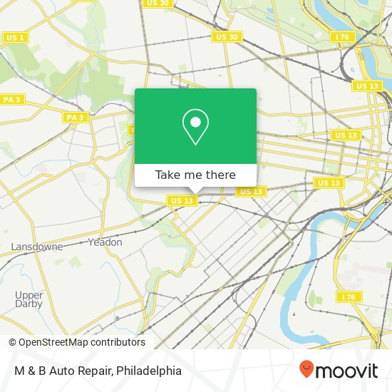 M & B Auto Repair map