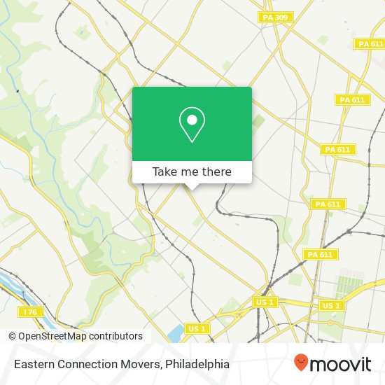 Mapa de Eastern Connection Movers