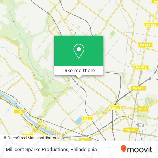 Millicent Sparks Productions map