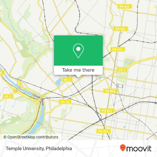 Temple University map