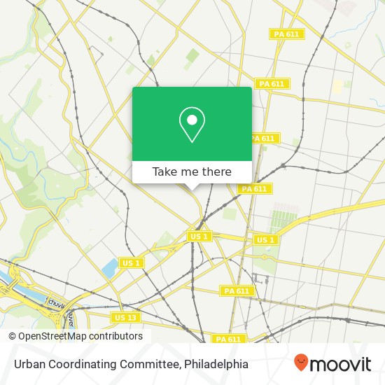 Urban Coordinating Committee map