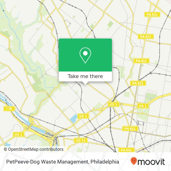 Mapa de PetPeeve-Dog Waste Management