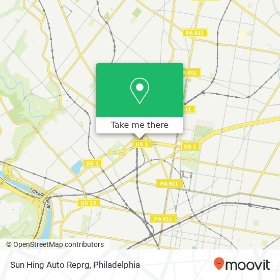 Mapa de Sun Hing Auto Reprg